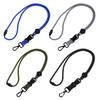 Gogoblue Camping al Aire Libre 7MM Montañismo Cruzado Multifuncional Correa para Teléfono Móvil Hebilla Colgante Negra con Clip