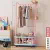 Perchero de Pie Estilo Dopamina, Perchero Pequeño Móvil para Secado de Ropa de Dormitorio Estudiantil, Perchero de Almacenamiento para Dormitorio