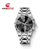 Reloj de Cuarzo Multifuncional de Tres Ojos para Hombre Marca Suiza Transmisión en Vivo Transfronteriza Comercio Exterior Luminoso Impermeable Reloj Casual