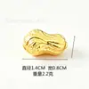 Mini Amendoins Sólidos Premium Amendoins Atrai-Fortuna Enfeites Decorativos Cornucópia Itens Decorativos Areia Dourada Amendoins Sólidos