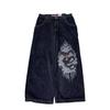 2023 transfronteiriço novo americano high street hiphop hip hop marca de moda impresso jeans masculinos retos soltos calças largas