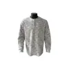 Nova Camiseta de Manga Longa Henley Colorida Arco-Íris de Outono Design Sense Preguiçoso Solto Casual Pulôver Masculino.