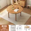 Mesa de Comedor Plegable de Madera Maciza Mesa Cuadrada Pequeña para el Hogar Mesa Redonda Variable Mesa de Comedor Telescópica Multifuncional para Restaurante Redonda