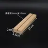 Portatarjetas de Madera Maciza de Haya Base para Etiqueta de Precio Base de Madera para Notas Soporte de Base de Madera Soporte para Inserción de Tarjetas de Notas Soporte para Señal