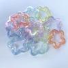 Cadena para teléfono móvil, pulsera, pendientes, horquilla, accesorios para el cabello, materiales de bricolaje, con forma de estrella hueca de cinco puntas, chapada en color transparente AB