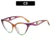 Nuevas Gafas de Sol de Moda para Mujer Estilo Ojo de Gato Protección Solar de Verano Templo con Personalidad Montura de Gafas con Perlas Huecas