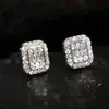 RAKOL novos brincos de estilo europeu e americano com zircônia cravejada de diamantes quadrados, moda para o dia a dia, combinam com tudo, femininos, venda quente