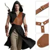 Protetor de Peito Medieval Punk Transfronteiriço Armadura Meio Peito Retrô Protetor de Pulso Acessórios de Roupa para Cosplay e Role-Playing