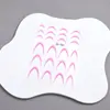 Arte de Uñas Degradado Francés Stickers Media Luna Sonrisa Stickers Ultrafinos Línea Francesa Arco Stickers Auxiliares Calcomanías para Uñas Joyería