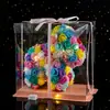 Regalo de Navidad San Valentín Mini Rosa Unicornio 25cm Trompeta Creativo Simulación Flor Eterna Unicornio