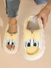Pantuflas de lino con diseño de pato Donald para uso en interiores y exteriores, para mujer, estilo informal, de PVC, con suela suave, de algodón y lino, venta al por mayor