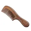 Peine de Sándalo Dorado para Uso en Casa, Peine Tallado de Mango Largo, Peine de Dientes Finos para Cabello Largo, Regalo Unisex, Peine de Sándalo al por Mayor