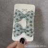 Pinza para el pelo pequeña dulce de estilo coreano para niña, pinza lateral de lunares verde tierno, pinza para flequillo, accesorios para el pelo