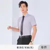 Camisas Masculinas e Femininas Listradas em Azul e Branco, Corte Slim, Manga Longa e Curta, Uniformes de Trabalho para Bancários e Professores, Camisas Formais Profissionais para Negócios, Algodão