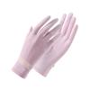 Luvas de protetor solar de seda de gelo verão feminino anti-ultravioleta fino ao ar livre antiderrapante respirável equitação luvas de dedo legal