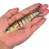 Señuelo de Pesca Articulado de 8 Secciones, Señuelo Segmentado Biométrico, Tipo Hundimiento para Lanzamiento a Larga Distancia, Pesca en Agua Dulce y Salada para Lucio y Lubina