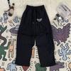 Calça Cargo Casual Plissada Estilo Americano de Paraquedas Secagem Rápida para Uso Externo, Verão Tendência Marca Esportiva Solta Reta Larga