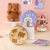 Caja Redonda de Lata Caja para Galletas Caja para Galletas de Copo de Nieve Caja de Hojalata Caja Metálica para Guardar Dulces de Boda Caja Pequeña de Lata