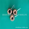 Los fabricantes suministran anillo magnético doble de hierro silicio aluminio inductancia T68125 * 2-1.2MM-24T-110UH vertical de fibra de vidrio