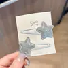 Dopamine Girl ~ Grampo de Cabelo Estrela Fina y2k Millennium Spice Girl Clipe Lateral ins Estilo Coreano Acessórios de Cabelo Estrela de Cinco Pontas