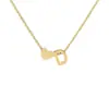 Venta caliente, collar personalizado con carta de amor de acero inoxidable, colgante doble, ambiente sencillo, accesorios de joyería, fábrica al por mayor