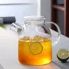 Chaleira de Água Fria Fervida de Grande Capacidade e Múltiplas Especificações em Vidro Borossilicato Alto Resistente ao Calor Doméstica para Bebidas de Suco Água Fria