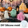 Adorno de Fantasma de Halloween Transfronterizo Molde para Velas DIY Fiesta de Fantasmas Velas Aromáticas Peculiares Molde de Silicona