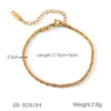 Europa y Estados Unidos transfronterizos más vendido pulsera chapada en oro de 18 quilates pulsera de acero inoxidable cadena de cuentas de bola estilo INS cadena hecha a mano joyería de acero de titanio