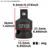 Adaptador de vaso para pistola de aire adaptador para llave neumática adaptador neumático llave eléctrica intercambio de diámetro variable