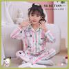 Pijamas para niñas del sudeste asiático primavera y otoño manga larga solapa niñas kulomi lindo caricatura ropa de casa al por mayor