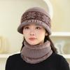 Gorro de lana cálido para mujer de mediana edad y anciana, otoño e invierno, nuevo estilo extranjero, para anciano, madre, abuela, anciana, gorro de lavabo