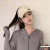 Nuevo Sombrero de Verano Primavera Versátil Protección Solar para Mujer Se Puede Atar Cola de Caballo Alta Bordado Parte Superior Abierta Gorra de Béisbol Hace que la Cara Parezca Más Pequeña Gorra de Béisbol con Protección Solar