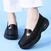 Zapatos de enfermera de otoño para mujer con amortiguación de aire, antideslizantes, de suela gruesa, de suela blanda, cómodos, transpirables, zapatos de trabajo especializados para personal médico, disponibles para compra directa