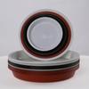 Bandeja de Borda Reta para Vaso de Flores Prato de Flores de Plástico Placa Inferior Almofada Bandeja Coletora de Água Almofada para Vaso de Flores Placa Inferior de Fundo Redondo Base para Vaso de Flores