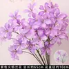 Flor morada de un solo tallo Material Flores de simulación para bodas Flores para arreglos de suelo Arreglo floral Salón de bodas Decoración de techo Arte de flores artificiales para el hogar