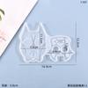 Yu Meiren molde de gota de cristal diy variedad de hebilla de puño de animal colgante de defensa molde de silicona en stock al por mayor