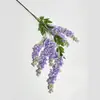 Decoração de flor artificial salgueiro chorão Abler de 6 galhos transfronteiriça shopping center teto de rattan Mori casamento flor artificial flor de feijão atacado