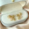 Brincos de Tarraxa com Pérolas Xiaomi Laço Francês Design de Nicho Sensação de Alto Padrão Brincos Modernos Versáteis para o Dia a Dia Ear Cuff para Orelhas Não Perfuradas