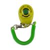 Anel oval para treinamento de cães e animais de estimação, anel para treinamento de cães e animais de estimação, pulseira verde com botão