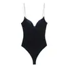 Aliexpress Venda Quente Atacado Transfronteiriço Moda Casual Sexy Slim Feminina Europeia e Americana Macacão de Alça de Veludo