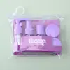 Conjunto de Frascos Dosadores de Viagem 30ml Portátil Cosmético Loção Perfume Dosador Frasco Vazio Conjunto de 6 Peças para Viagens de Negócios