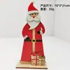 Artesanato em Madeira Decoração de Natal Pingente de Peça de Madeira Enfeites de Mesa Boneco de Neve Árvore de Natal Alce Alce Enfeites para Casa