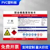 Ruido Polvo Alta Temperatura Peligro de Enfermedad Profesional Tarjeta de Notificación Tablero de Anuncios de Higiene Tarjeta de Información Taller de Fábrica Poste Viento