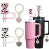 (2+2) Tapa de Popote Leopardo para Taza Stanley de 30 y 40 oz Accesorios para Taza de Vidrio