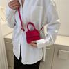 Primavera Bolsa Feminina Moda Ombro Único Simples Crossbody 2023 Novo Pano de Feltro Bolsa Feminina Casual Estilo Ocidental Mini Bolsa Quadrada