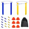 Fútbol americano flag football para jóvenes, juego de anotación sin contacto, jalar la bandera, atrapar la bandera, fútbol americano de bandera de PVC con punta