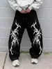 Calça longa casual de verão da Amazon para homens, tendência hip-hop, estilo high street, corte solto, nicho, perna reta, versátil, atacado