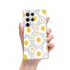 Vendas Diretas da Fábrica Pequeno Girassol Fresco Design Criativo Adequado para Samsung S23/22 Furo Fino Totalmente Inclusivo Capa de Celular Transparente