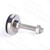 Pés de Nivelamento em Aço Inoxidável 304, Pés de Ajuste à Prova de Choque, Pés de Suporte, Copos de Pé de Borracha Niveladores Amortecedores