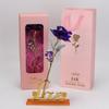 Amazon Supply transfronteiriço flor rosa de folha de ouro 24k flor de ouro colorida luminosa caixa de presente Dia dos Namorados presente de aniversário